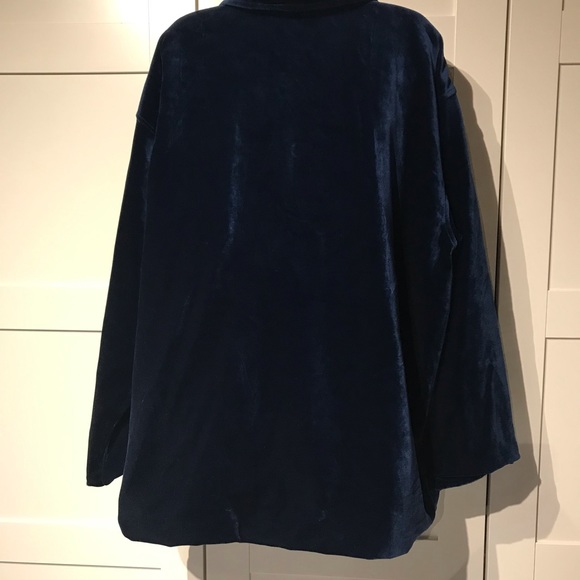 Womens Liz Claiborne reversible velvet jacket size L - Picture 6 of 7
